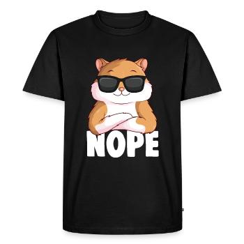 Hamster Garçons Filles Dames - T-shirt Premium bio Homme - noir - Devant - Nico (187cm)