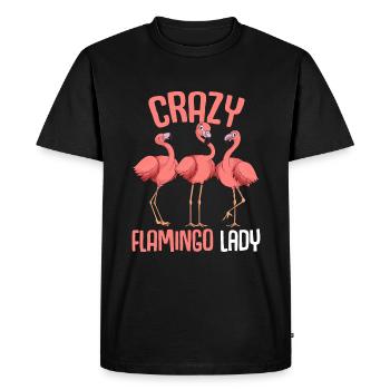 Mesdames Flamingo - T-shirt Premium bio Homme - noir - Devant - Nico (187cm)
