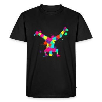 Breakdance breakdancer breakdance enfants garçons - T-shirt Premium bio Homme - noir - Devant - Nico (187cm)