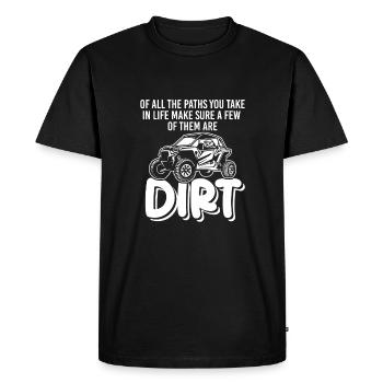 De tous les chemins que vous empruntez, SxS UTV tout-terrain - T-shirt Premium bio Homme - noir - Devant - Nico (187cm)