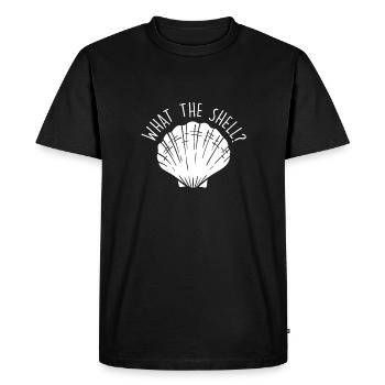 What The Shell - Collecting Shells - Men's Premium Organic T-Shirt - black - Front - Nico (187cm)