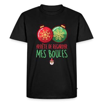 Pull Moche Drole De Noel Femme Vêtements - T-shirt Premium bio Homme - noir - Devant - Nico (187cm)