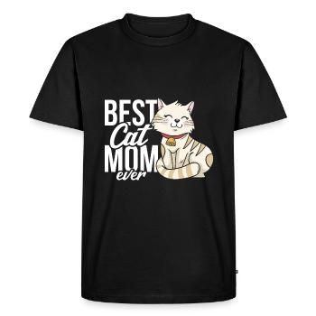 La meilleure maman de chat de tous les temps - T-shirt Premium bio Homme - noir - Devant - Nico (187cm)