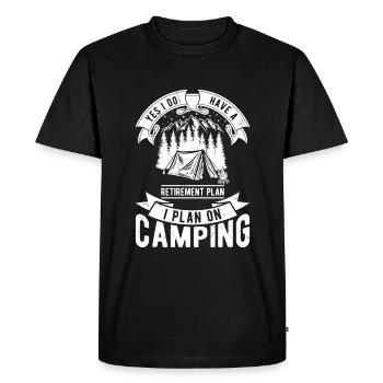 Oui, j’ai un plan de retraite - T-shirt Premium bio Homme - noir - Devant - Nico (187cm)