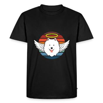Angelhound Retro - Men's Premium Organic T-Shirt - black - Front - Nico (187cm)