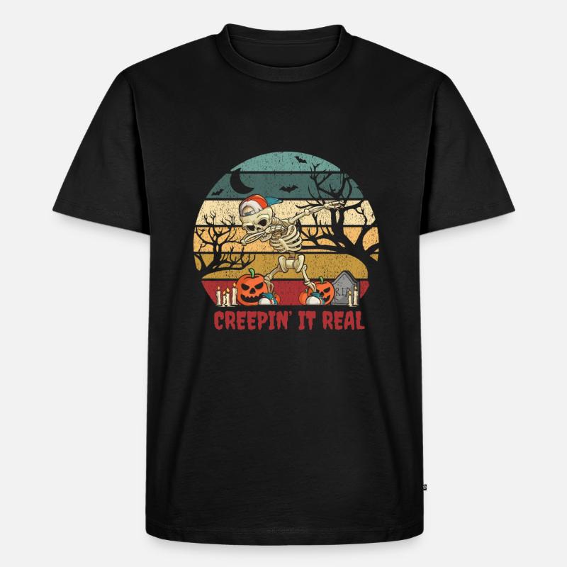 Creepin it real - Männer Premium Bio T-Shirt - Schwarz