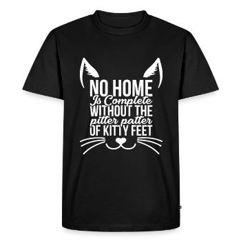 No home is complete without the Pitter pattern - Men's Premium Organic T-Shirt - black - Front - Nico (187cm)
