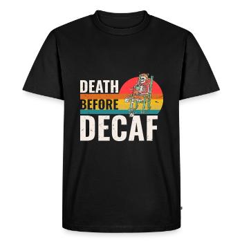 Death before SDC - Men's Premium Organic T-Shirt - black - Front - Nico (187cm)