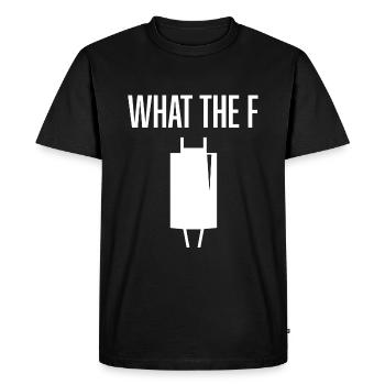 Qu’est-ce que le F - Capacitance Capacitance Unit Farad - T-shirt Premium bio Homme - noir - Devant - Nico (187cm)