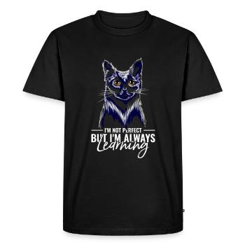 Je ne suis pas parfait - T-shirt Premium bio Homme - noir - Devant - Nico (187cm)