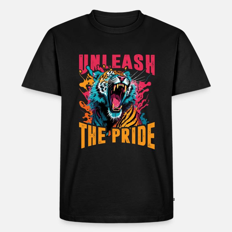 Entfessele den Stolz - Männer Premium Bio T-Shirt - Schwarz