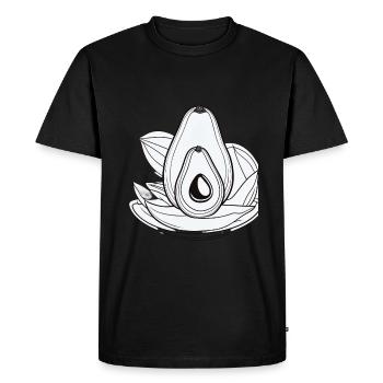Avocado Gift Gift Idea - Men's Premium Organic T-Shirt - black - Front - Nico (187cm)