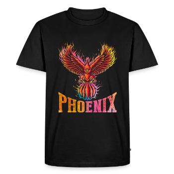 Phénix - T-shirt Premium bio Homme - noir - Devant - Nico (187cm)