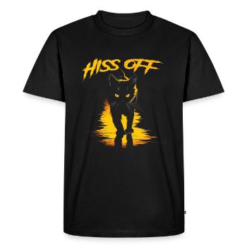 Fauch s’en va - T-shirt Premium bio Homme - noir - Devant - Nico (187cm)