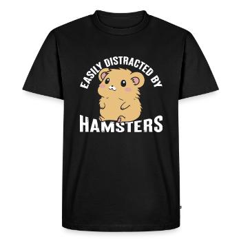Mangez, dormez, courez et répétez - T-shirt Premium bio Homme - noir - Devant - Nico (187cm)