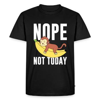 No, not today - Men's Premium Organic T-Shirt - black - Front - Nico (187cm)