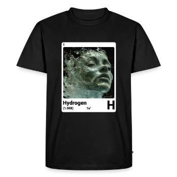 Hydrogène - H - Élément chimique 001 - T-shirt Premium bio Homme - noir - Devant - Nico (187cm)