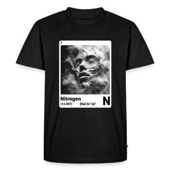 Periodic Table Element Nitrogen (N) 7 - Men's Premium Organic T-Shirt - black - Front - Nico (187cm)