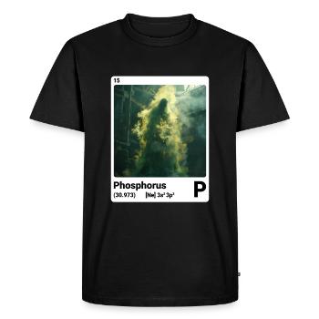 Élément du tableau périodique phosphore (P) 015 - T-shirt Premium bio Homme - noir - Devant - Nico (187cm)