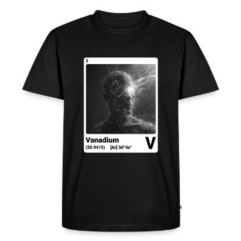 AI am Vanadium (wt) - T-shirt Premium bio Homme - noir - Devant - Nico (187cm)