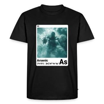 AI am Arsenic (wt) - Men's Premium Organic T-Shirt - black - Front - Nico (187cm)