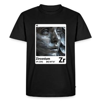 AI am Zirconium (wt) - T-shirt Premium bio Homme - noir - Devant - Nico (187cm)