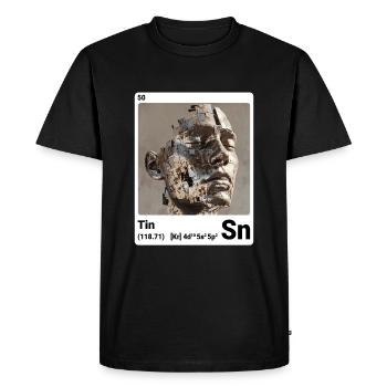 AI am Tin (wt) - T-shirt Premium bio Homme - noir - Devant - Nico (187cm)