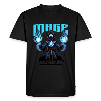 Magician - Men's Premium Organic T-Shirt - black - Front - Nico (187cm)