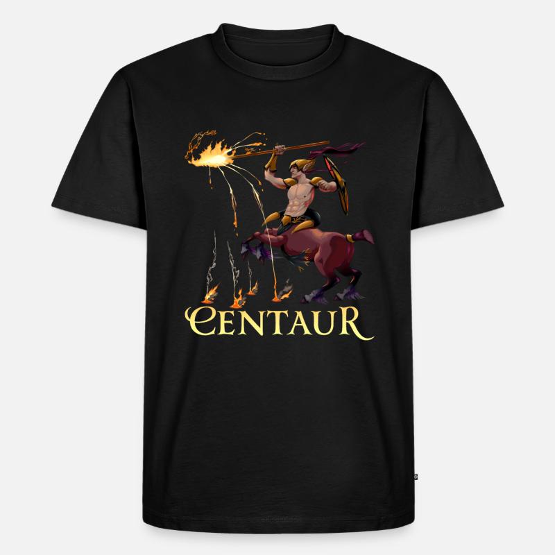 Zentaur - Männer Premium Bio T-Shirt - Schwarz