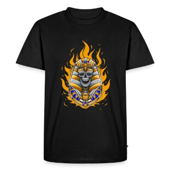Crâne Anubis - T-shirt Premium bio Homme - noir - Devant - Nico (187cm)