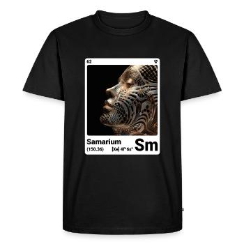 AI am Samarium (wt) - T-shirt Premium bio Homme - noir - Devant - Nico (187cm)