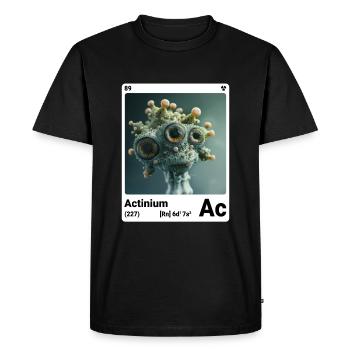 Actinium - Ac - Élément chimique 089 - T-shirt Premium bio Homme - noir - Devant - Nico (187cm)