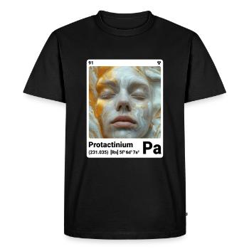Protactinum - Pa - Élément chimique 091 - T-shirt Premium bio Homme - noir - Devant - Nico (187cm)