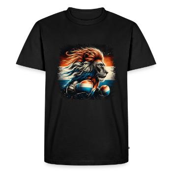 Conception de la chemise Boxer Couleurs nationales néerlandaises - T-shirt Premium bio Homme - noir - Devant - Nico (187cm)