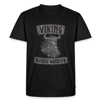 Viking Valhalla Mythologie nordique Viking - T-shirt Premium bio Homme - noir - Devant - Nico (187cm)