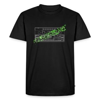 303 Acid - Men's Premium Organic T-Shirt - black - Front - Nico (187cm)