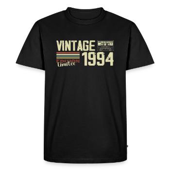 1994 Vintage Rétro Cadeau D'anniversaire 1994 - T-shirt Premium bio Homme - noir - Devant - Nico (187cm)