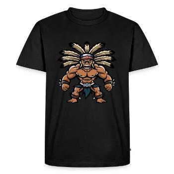 Chef Musculation Muscles - T-shirt Premium bio Homme - noir - Devant - Nico (187cm)