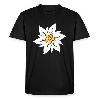 Edelweiss - T-shirt Premium bio Homme - noir - Devant - Nico (187cm)