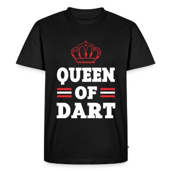 Queen Darts - Men's Premium Organic T-Shirt - black - Front - Nico (187cm)