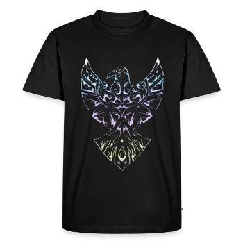 Tribal Tattoo Eagle Tattoo Aztec - Men's Premium Organic T-Shirt - black - Front - Nico (187cm)