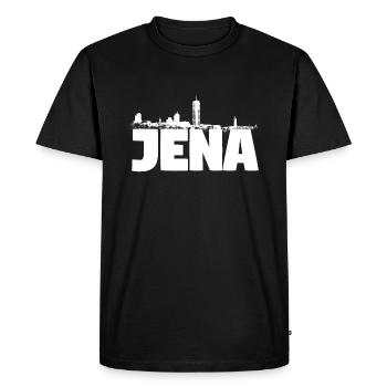 Jena - T-shirt Premium bio Homme - noir - Devant - Nico (187cm)