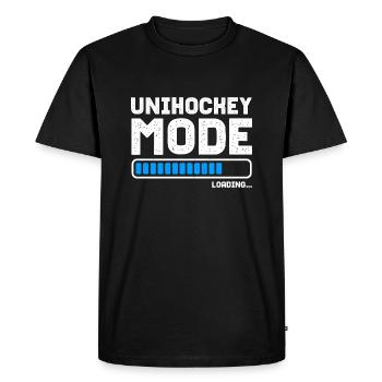 Floorball Design Floorball Floorball Joueur de floorball - T-shirt Premium bio Homme - noir - Devant - Nico (187cm)