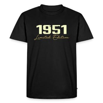1951 Édition Limitée - 1951 Cadeau D'anniversaire - T-shirt Premium bio Homme - noir - Devant - Nico (187cm)