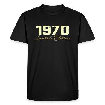 1970 Édition Limitée - 1970 Cadeau D'anniversaire - T-shirt Premium bio Homme - noir - Devant - Nico (187cm)