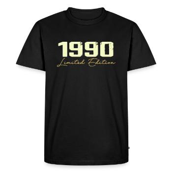 1990 Limited Edition - 1990 Birthday Gift - Men's Premium Organic T-Shirt - black - Front - Nico (187cm)