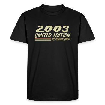 Cadeau D'anniversaire 2003 Idée Cadeau 2003 - T-shirt Premium bio Homme - noir - Devant - Nico (187cm)