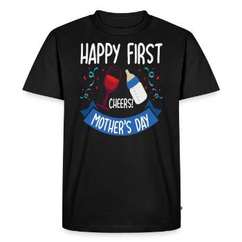 Mother's day sayings parents recognition gift - Men's Premium Organic T-Shirt - black - Front - Nico (187cm)