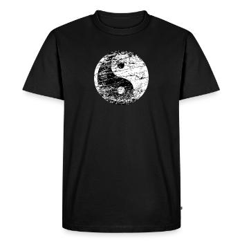 Yin Yang - T-shirt Premium bio Homme - noir - Devant - Nico (187cm)