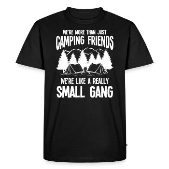 Camping Amis Tentes Camper Camping Camper - T-shirt Premium bio Homme - noir - Devant - Nico (187cm)